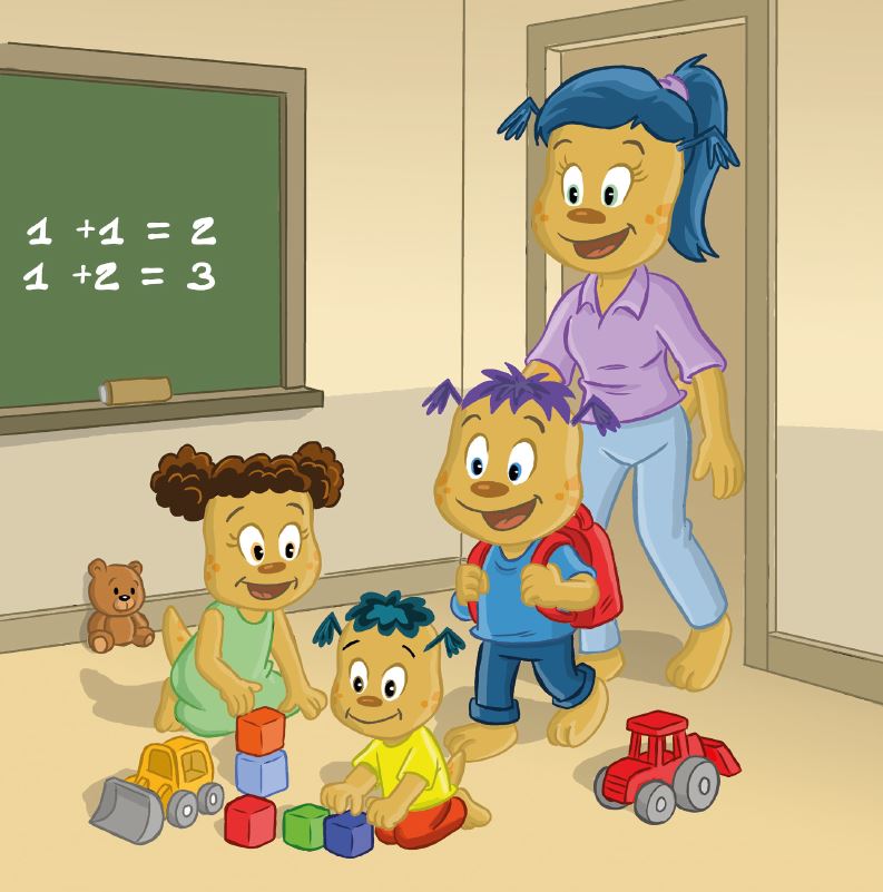 Boubou va à l'école