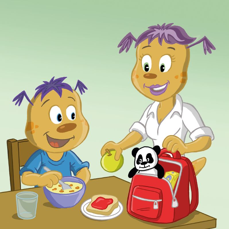 Boubou va à l'école
